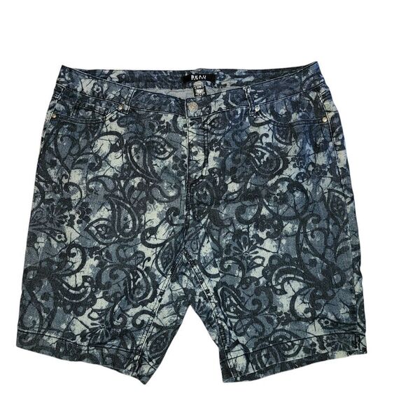 BEAU DAWSON STRETCH JEAN SHORTS SIZE 22 W - Picture 1 of 4